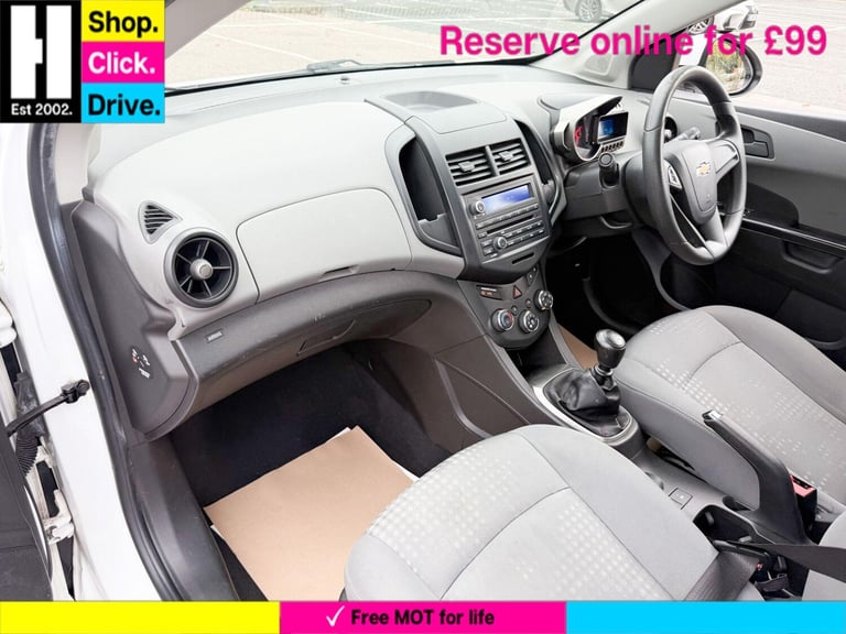 2012 Chevrolet Aveo 1.2 LS Hatchback 5dr Petrol Manual Euro 5 (s/s) (86 ps) HATCHBACK Petrol Manual