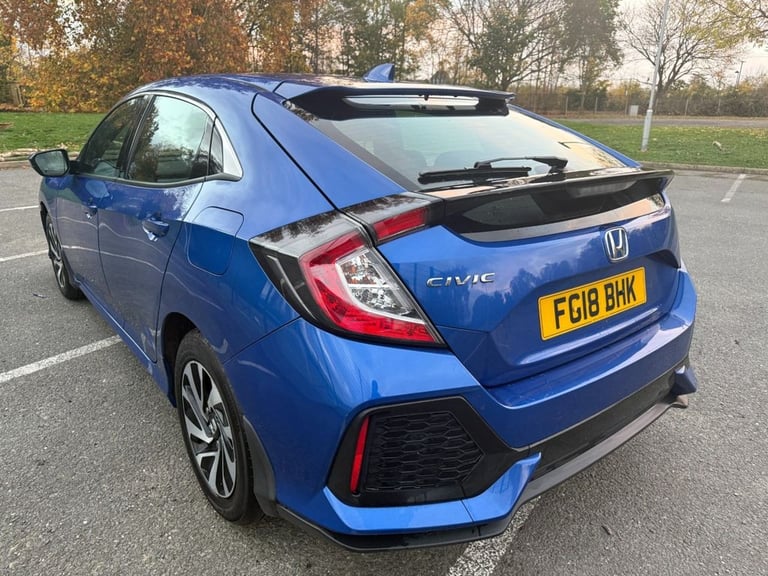 2018 18 HONDA CIVIC 1.0 VTEC TURBO SE HATCHBACK 5DR PETROL CVT EURO 6 (S/S) (129
