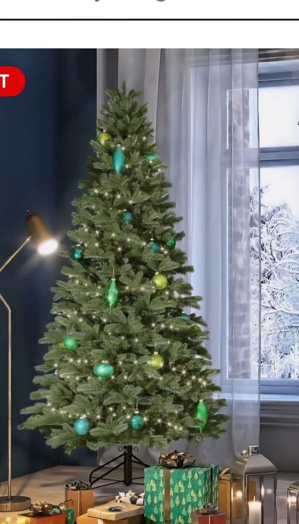 John lewis Newington pine natural look 7ft pre lit christmas tree.brand new