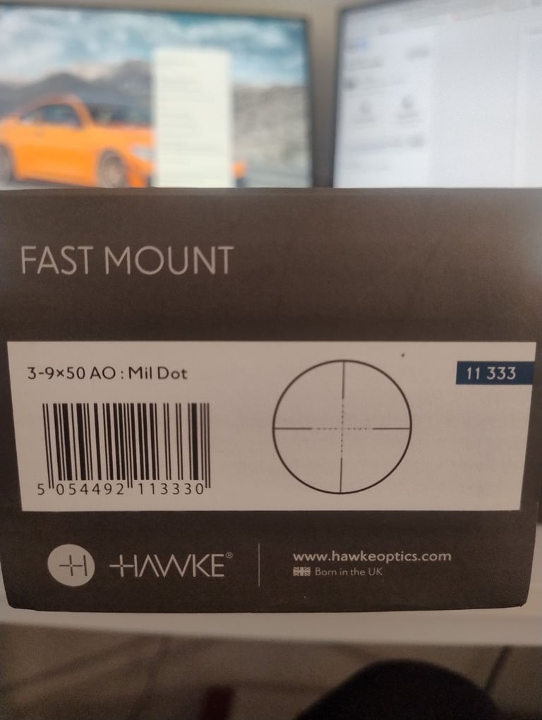Hawke Fast Mount 3-9 x 50 AO Mil Dot