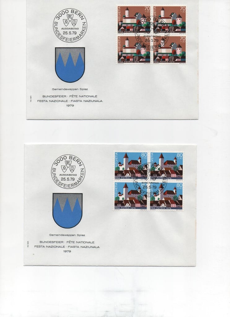 412 Switzerland first day covers