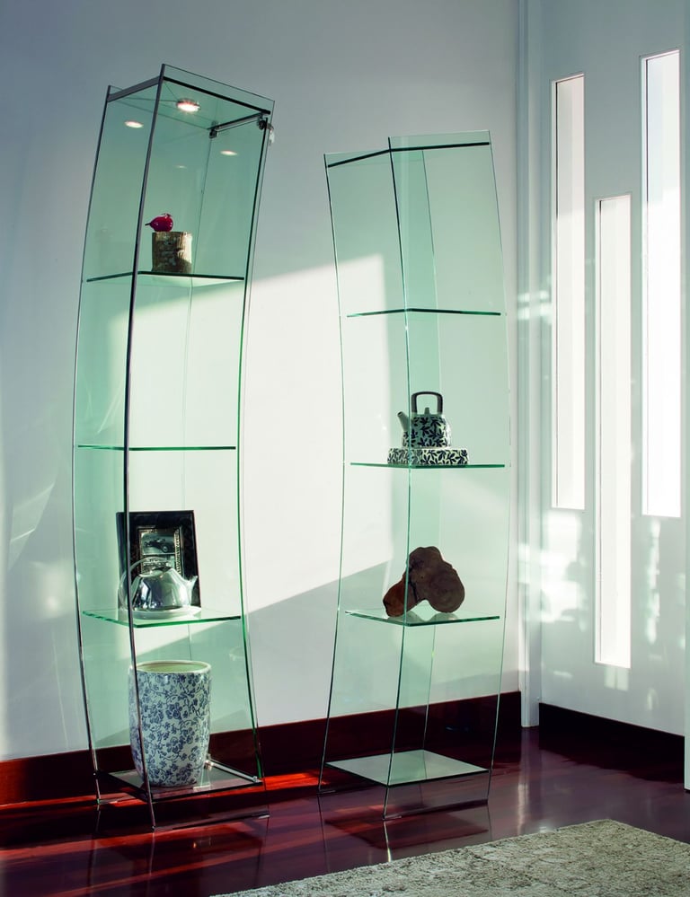 Wind glazed cabinet for living room - Cattelan Italia