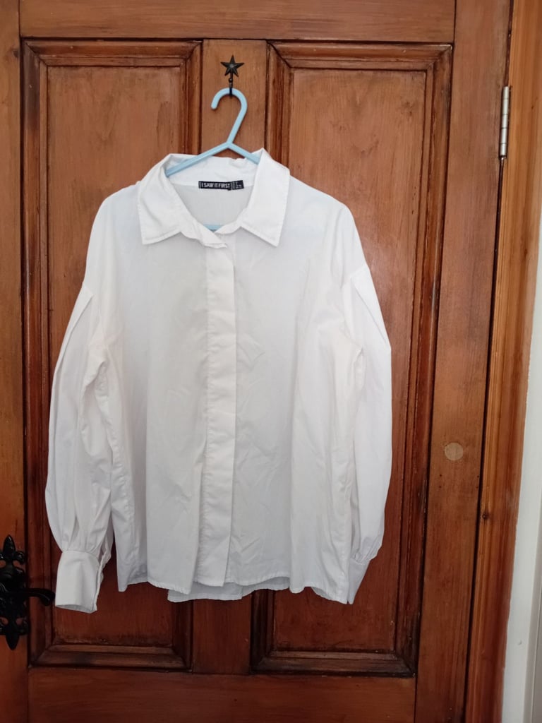 Plain White Shirt Size 12
