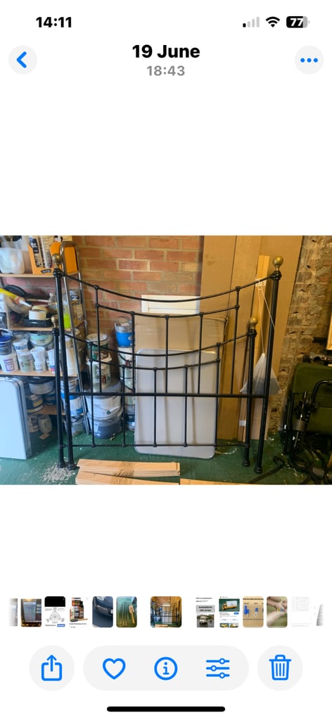 image for Metal double bed for sale