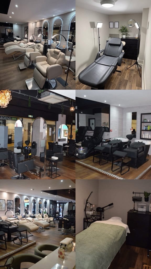 Hair and beauty room, station, nail desk, hair chair to rent hire 