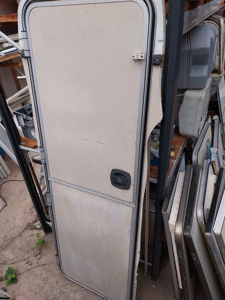 Caravan door and frame 