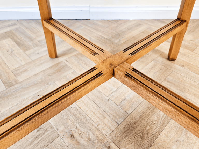 Ercol Vintage Mid Century Solid Elm Danish Design Extending drop Leaf Dining Table BL682