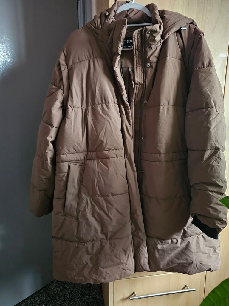 Women dark brown coat 2XL 
