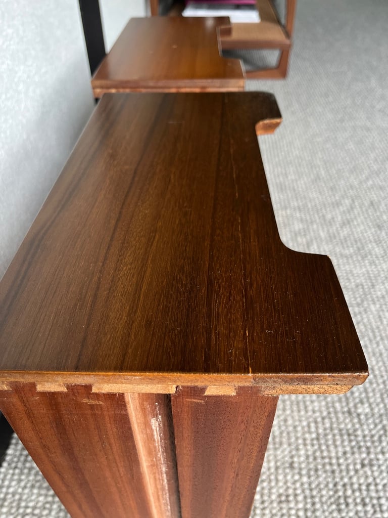 Mid century Stag pair of bedside tables/drawers