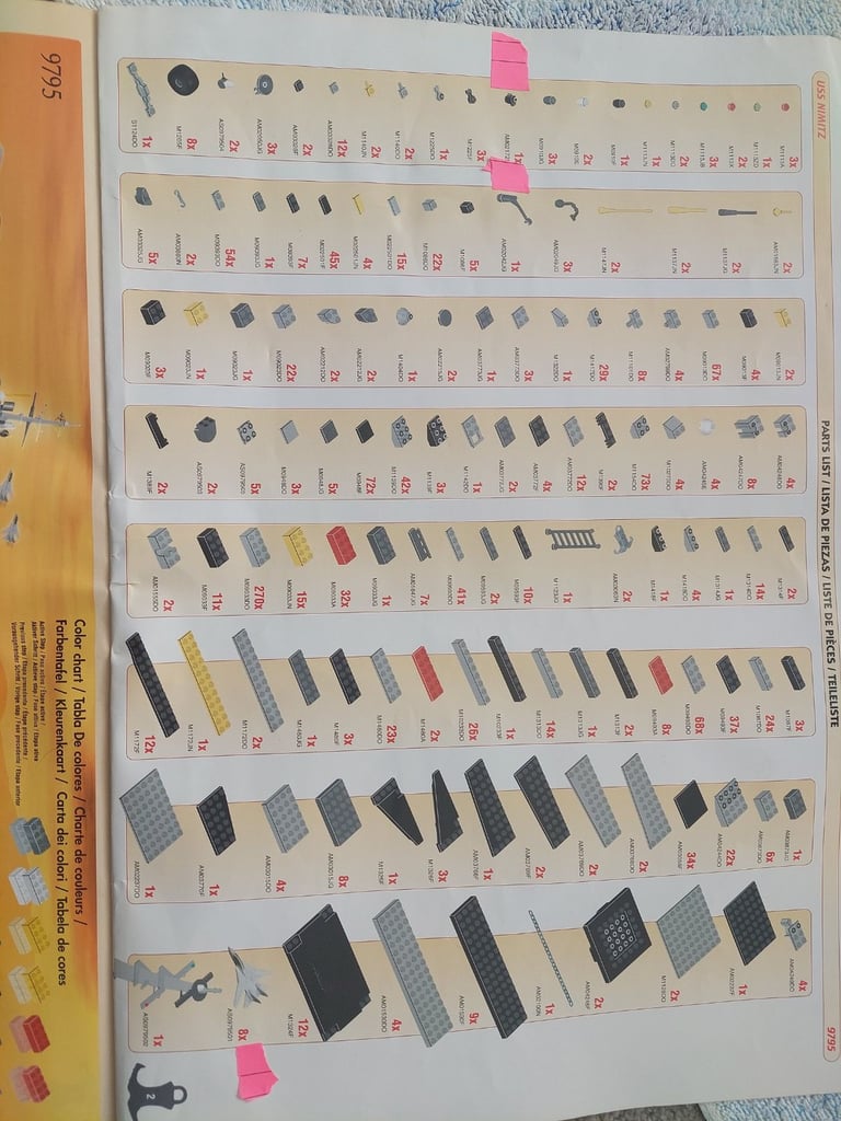 Lego Mega Blocks Aircraft Carrier USS Nimitz 9795