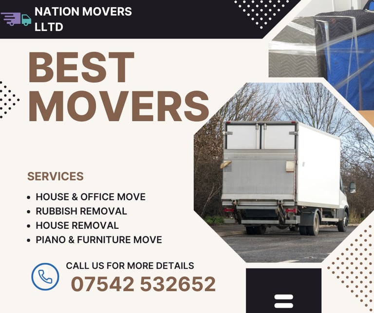 HOUSE OFFICE CLEARANCE MAN AND VAN HIRE RUBBISH DISPOSAL  PIANO MOVERS 24/7 DELIVERY SERVICES