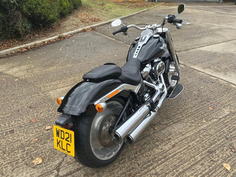 2021 21 HARLEY DAVIDSON FLFBS FATBOY [Phone number removed]BLACK11k MILESCUSTOM CRUISER