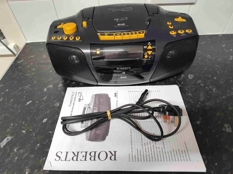 image for Roberts Concerto 2 CD DAB+ Radio Cassette With USB & SD Card Playback.