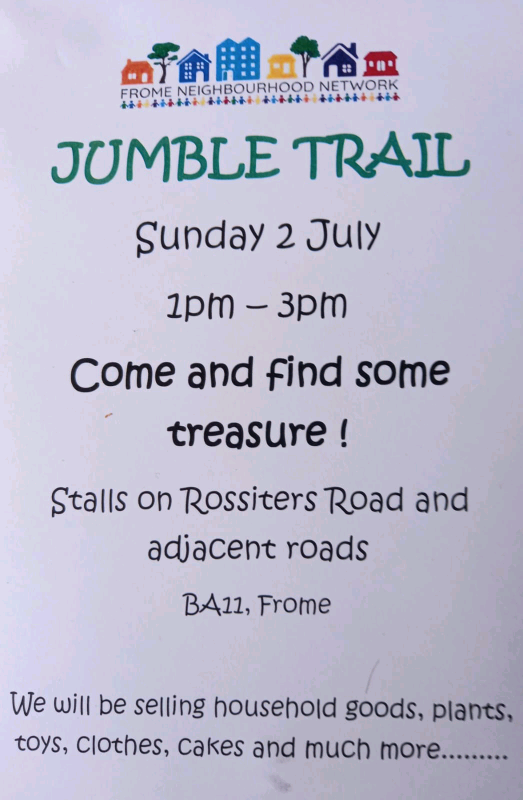 FROME jumble trail - July independent market day