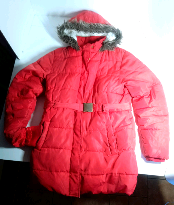image for M&S 13-14 yr Red Hooded Coat
