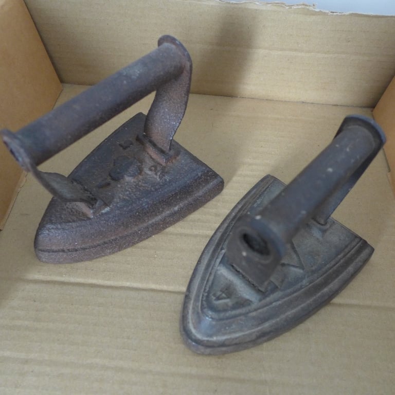image for Collectable: VINTAGE ANTIQUE CAST-IRON FLAT IRON. One now sold, one remaining.