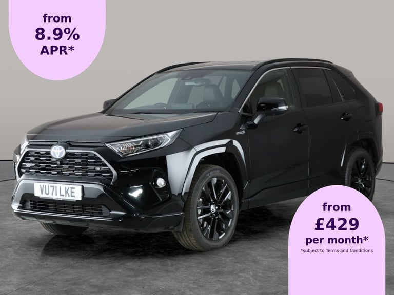 image for 2021 Toyota RAV4 2.5 VVT-i Hybrid Black Edition 5dr CVT 2WD ESTATE PETROL/ELECTRIC Automatic