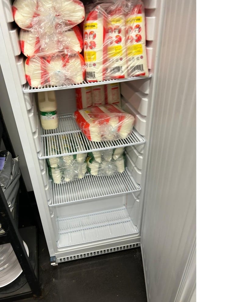 White commercial Tall Fridge 400Litre capacity