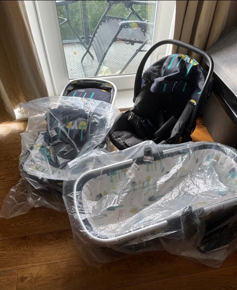 image for Travel System, Birth to 18kg, Pram, Pushchair, Carrycot & Hold 0+ Car Seat, Lightweight&Easy Fold