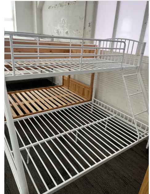 Emma White Metal Triple Bunk Bed