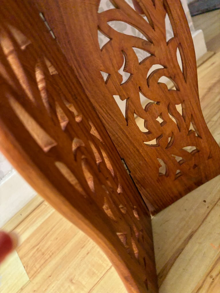 Anglo Indian Folding Carved Side Table Coffee Table