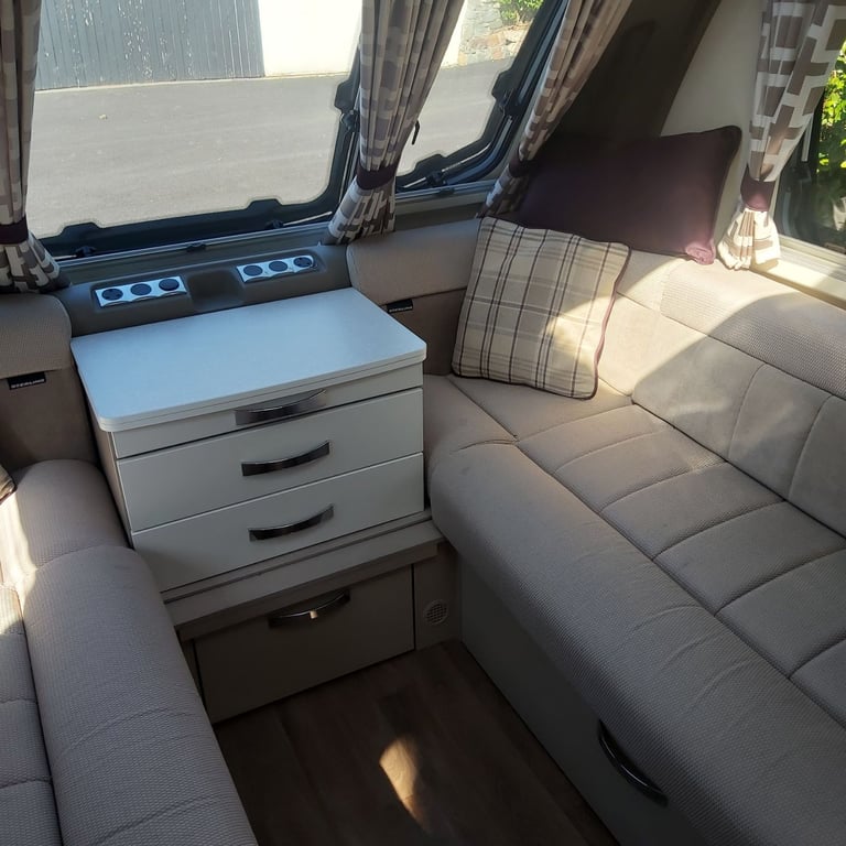 Sterling Elite Four Berth Caravan 2017  With Awning and Winter Cover . Ready to Go.