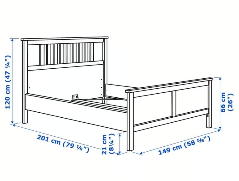 IKEA Hemnes Bed frame - white