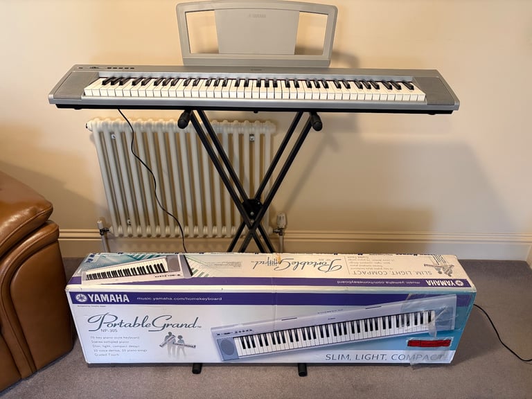 Yamaha NP-30 Portable Grand Digital Keyboard with stand & slot-in music stand