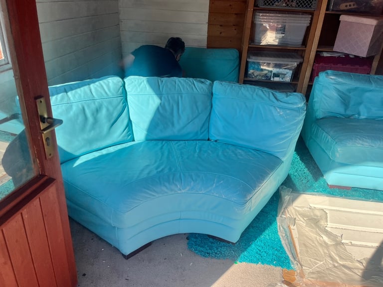 leather four  piece suite 