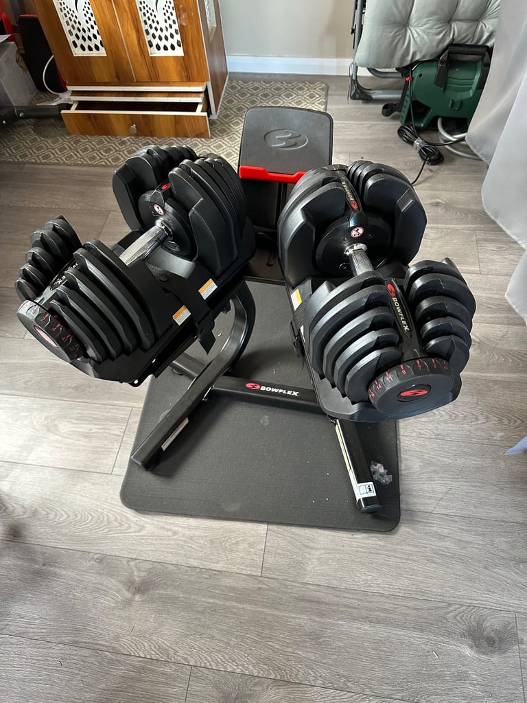 Bowflex 4-41Kg Bowflex SelectTech 1090i Dumbbells (Pair) & SelectTech Dumbbell Stand