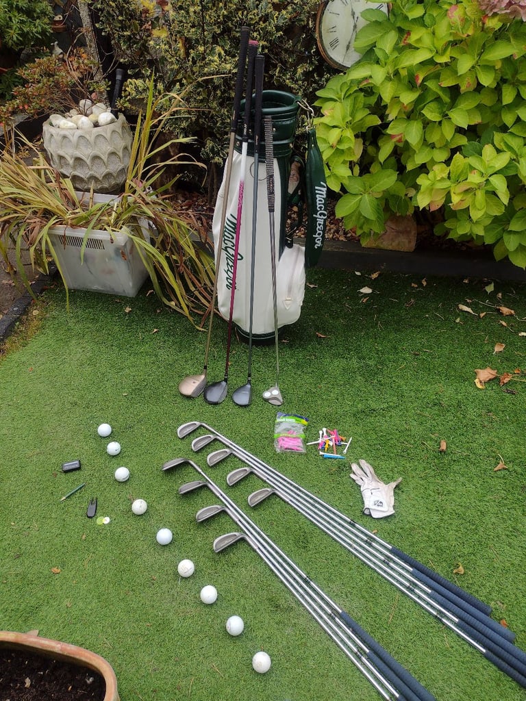 FULL SET LADIES MIZUNO MIX GOLF CLUBS + MACGREGOR GOLF BAG + FREE EXTRAS 