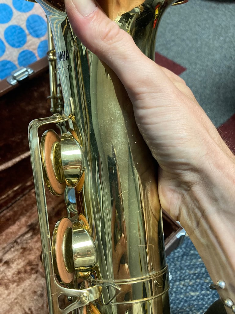 Yamaha YAS 32 purple logo, alto sax in excellent condition 