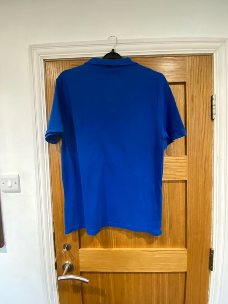 Jack Russell blue polo shirt size medium 