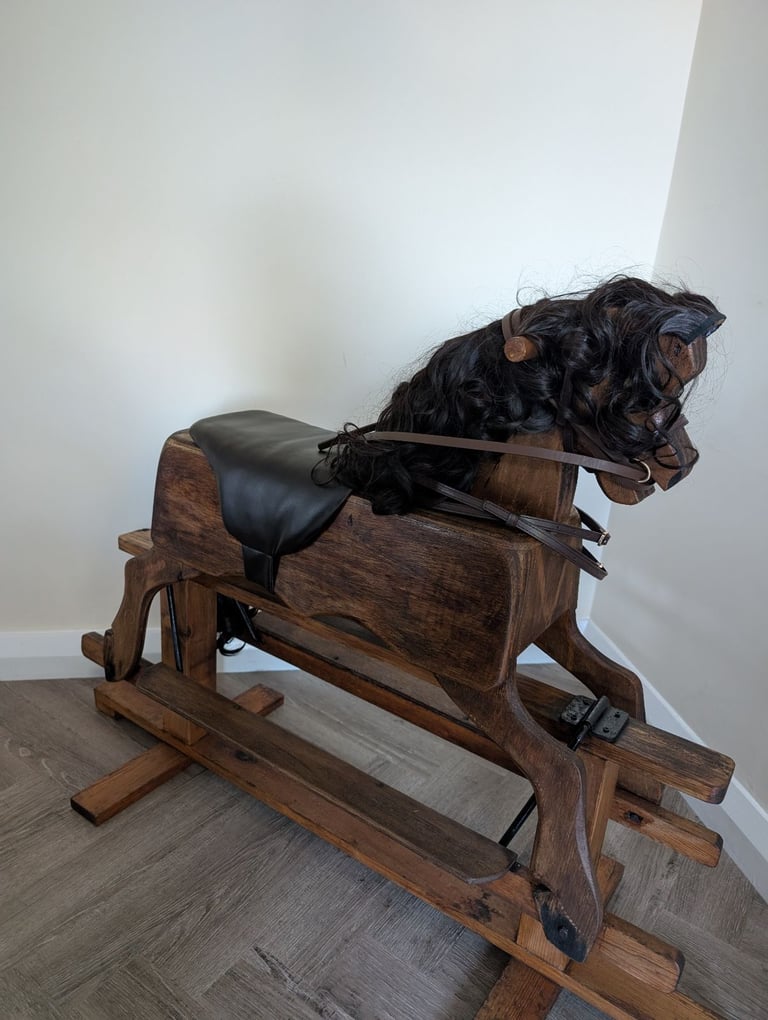 Wooden rocking horse
