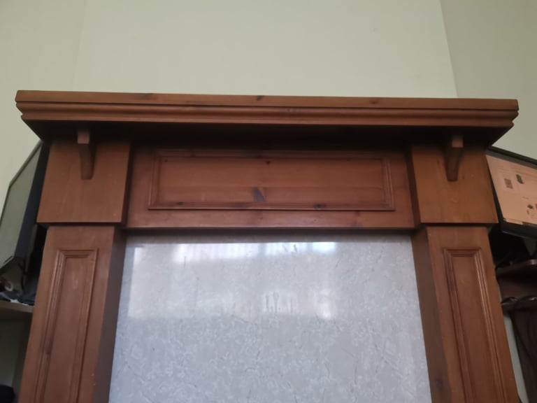 Wooden fireplace surround
