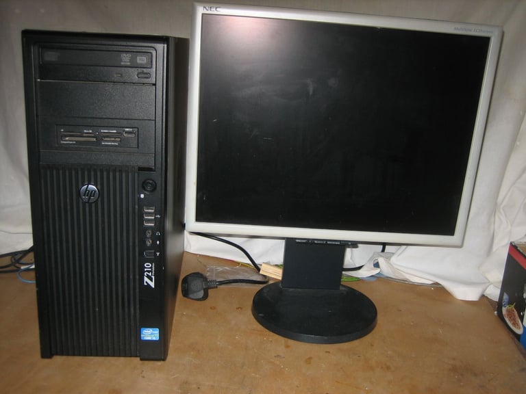 image for HP Z210 Computer + Monitor + Linux Mint