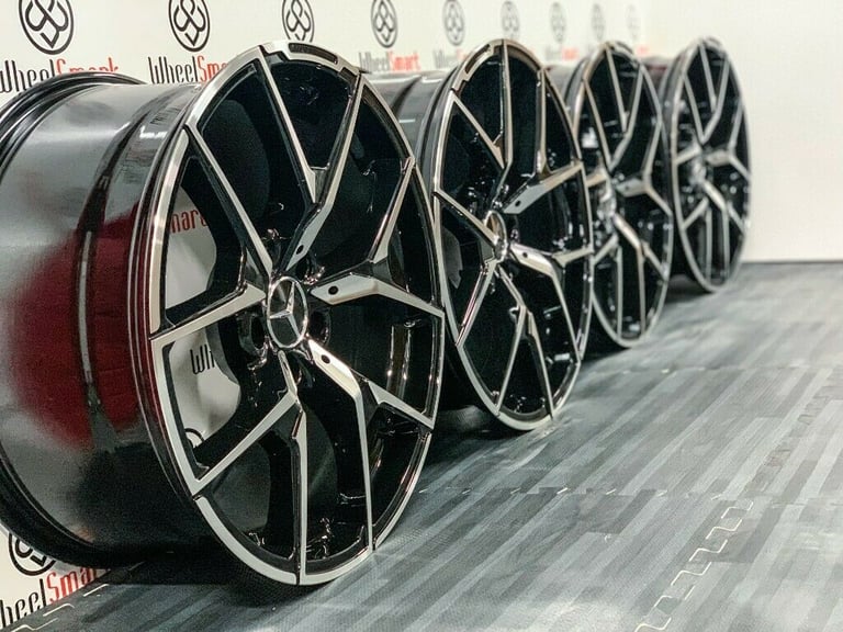 BRAND NEW MERCEDES 19" 507 AMG STYLE ALLOY WHEELS - BLACK/DIAMOND CUT- 5 X 112