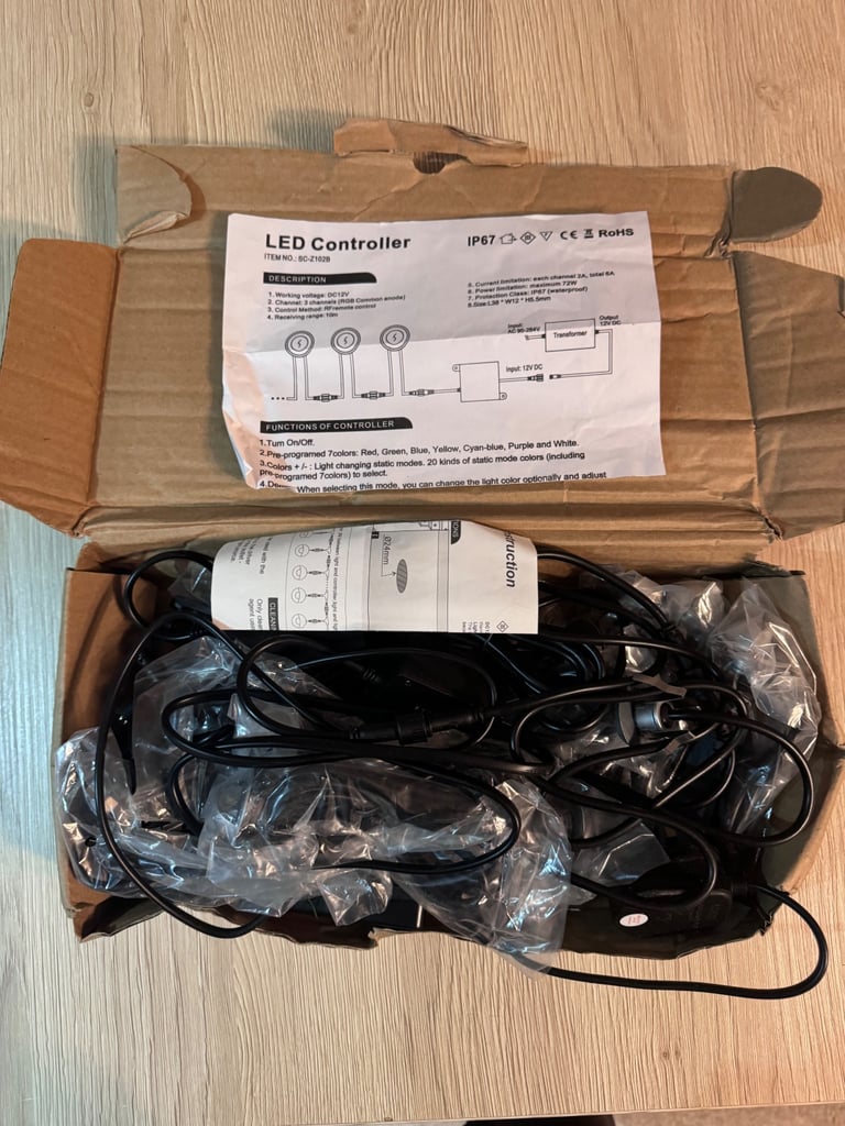 garden decking patio lights led outdoor remote 