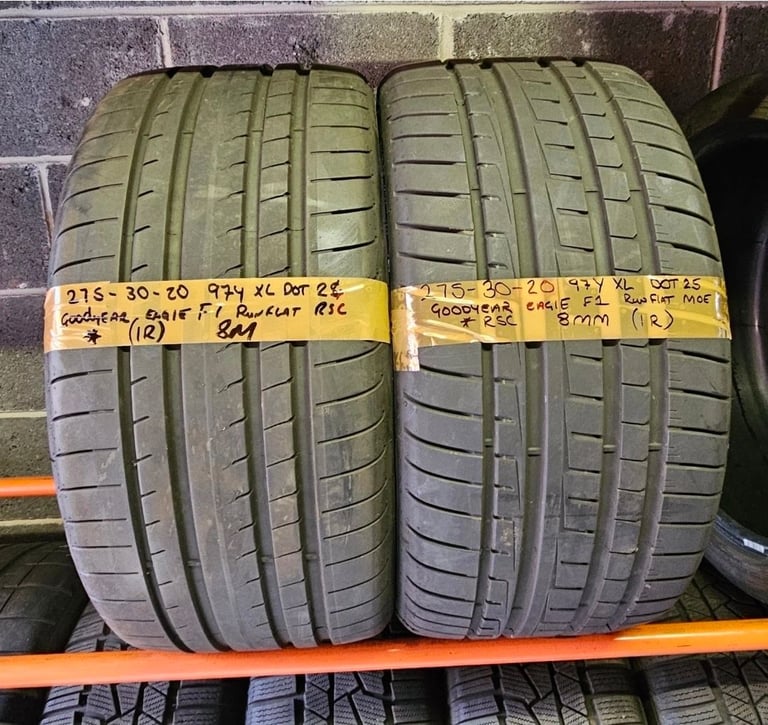 2 X 275 30 20 Goodyear Eagle F1 RUN FLAT RSC Bmw Mercedes MOE ☆