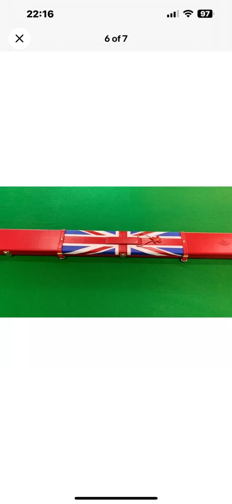 Peradon Snooker/Pool Cue Case, Real Leather & Suede - Brand New