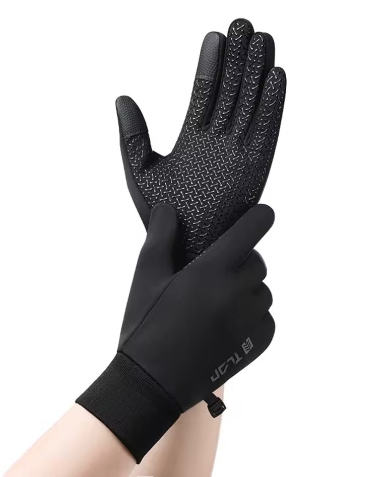 Medium and Large Black windproof gloves for outdoor activities #outdooradventures 