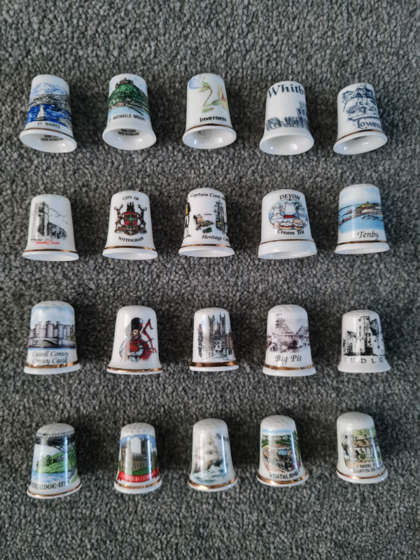 image for Collection of 80 thimbles