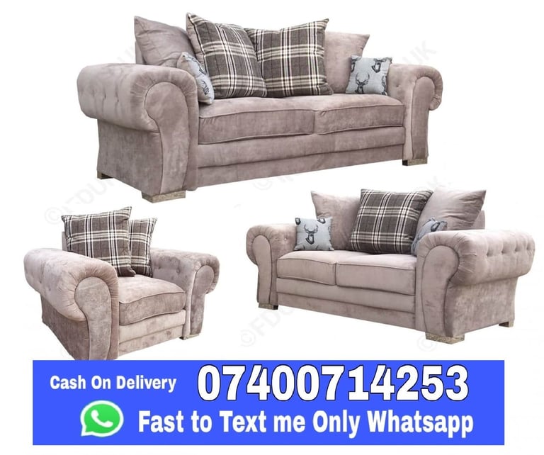 Brand New Verona Sofas - Fabric Corner & 3+2 Seater Sofa Available - fast reply me whats app