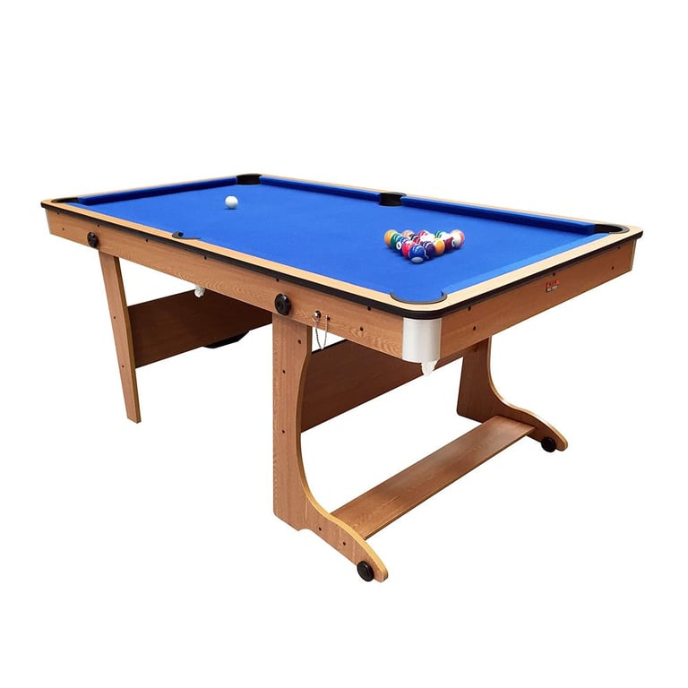 BCE 6ft Folding 3 in 1 Pool Table with Table Tennis Top & Dartboard (used)