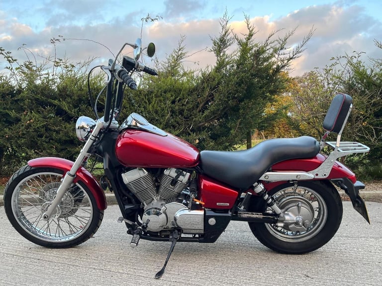 2007 07 HONDA VT 750 C2-7 SHADOW RED MINT 9k MILES CUSTOM CRUISER TALL BARS