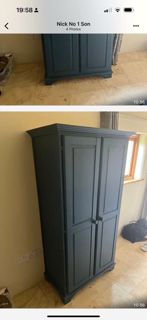 Solid pine wardrobe 