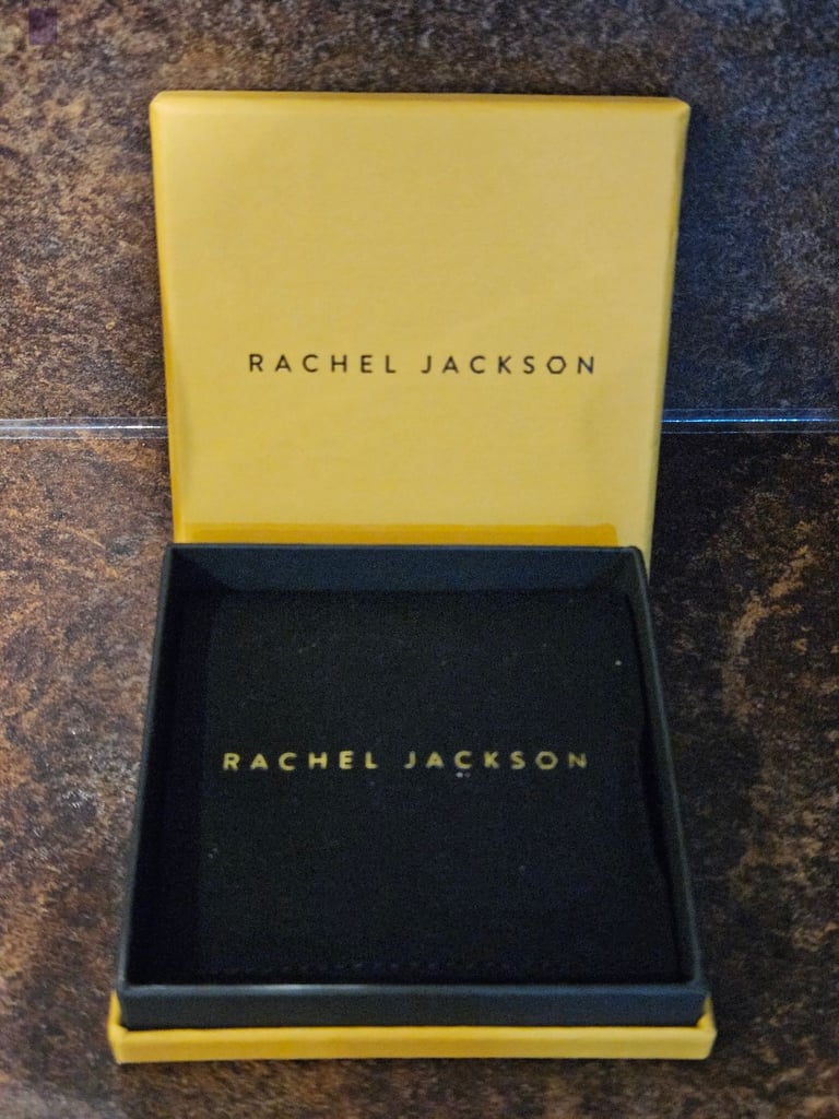 Rachel Jackson Deco Earrings Silver & 22ct Gold