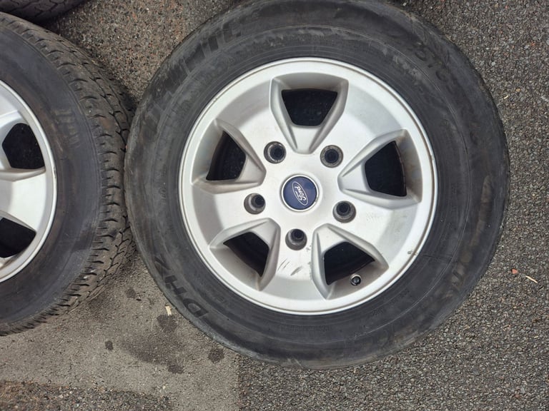 🌟Genuine Ford transit 16 inch alloy wheels with MATCHING NEW TYRES 7M++