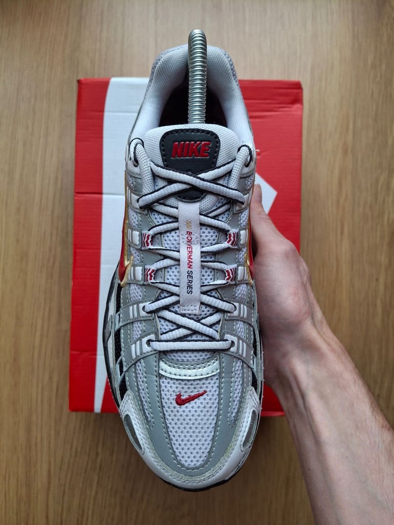 Nike p6000 white/varsity red UK5