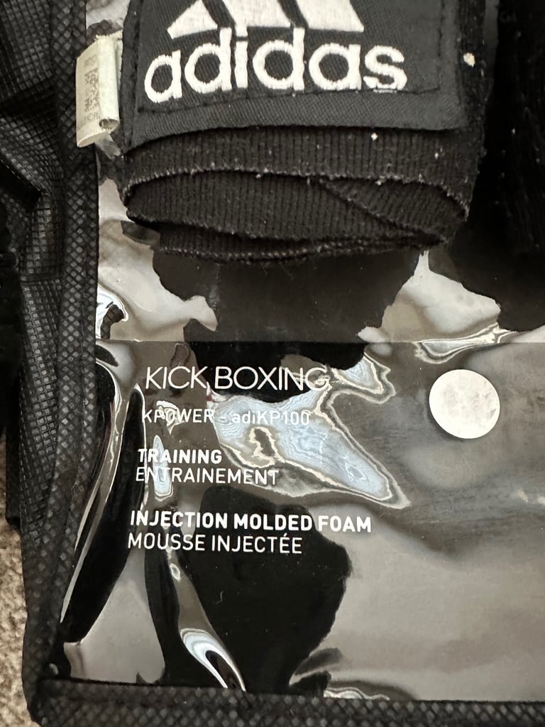 Black Adidas KPower 100 Boxing Glove set